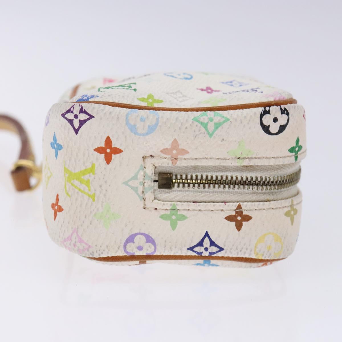 LOUIS VUITTON Monogram Multicolor Trousse Wapity White M58033 LV Auth 132787