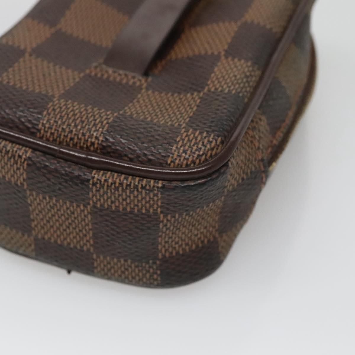 LOUIS VUITTON Damier Ebene Etui Okapi PM Pouch N61738 LV Auth 132788