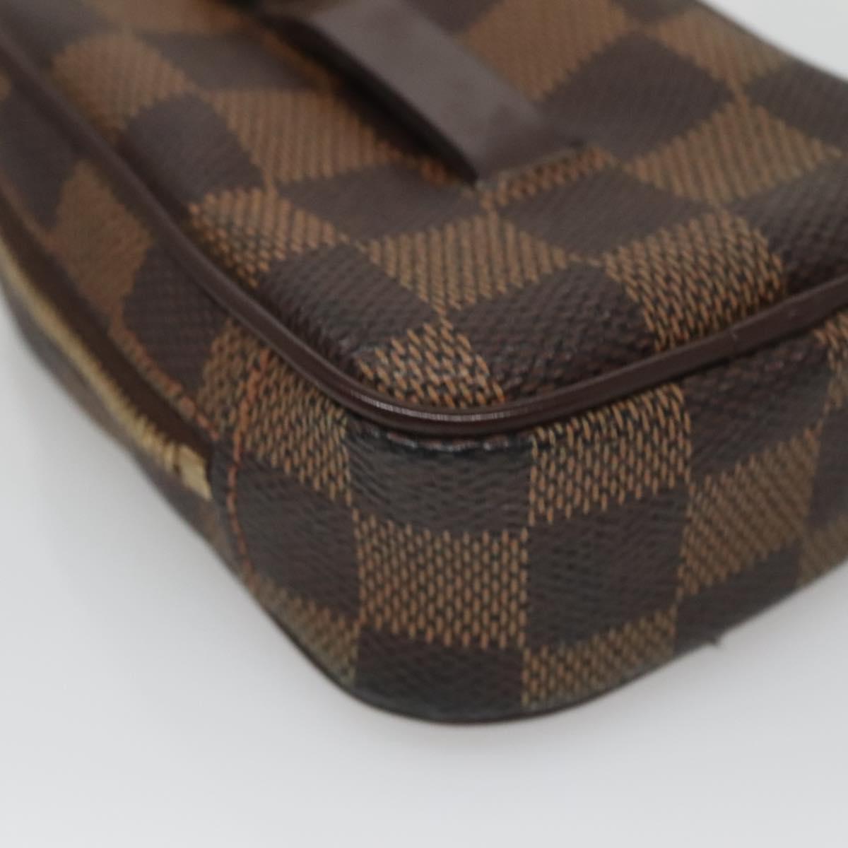 LOUIS VUITTON Damier Ebene Etui Okapi PM Pouch N61738 LV Auth 132788