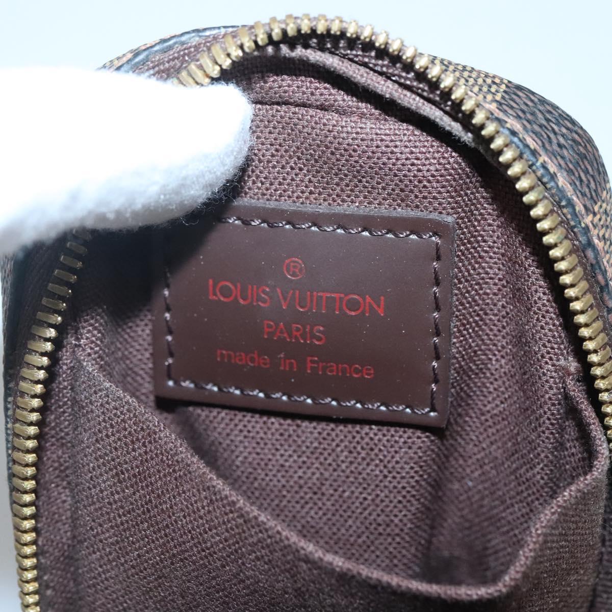 LOUIS VUITTON Damier Ebene Etui Okapi PM Pouch N61738 LV Auth 132788