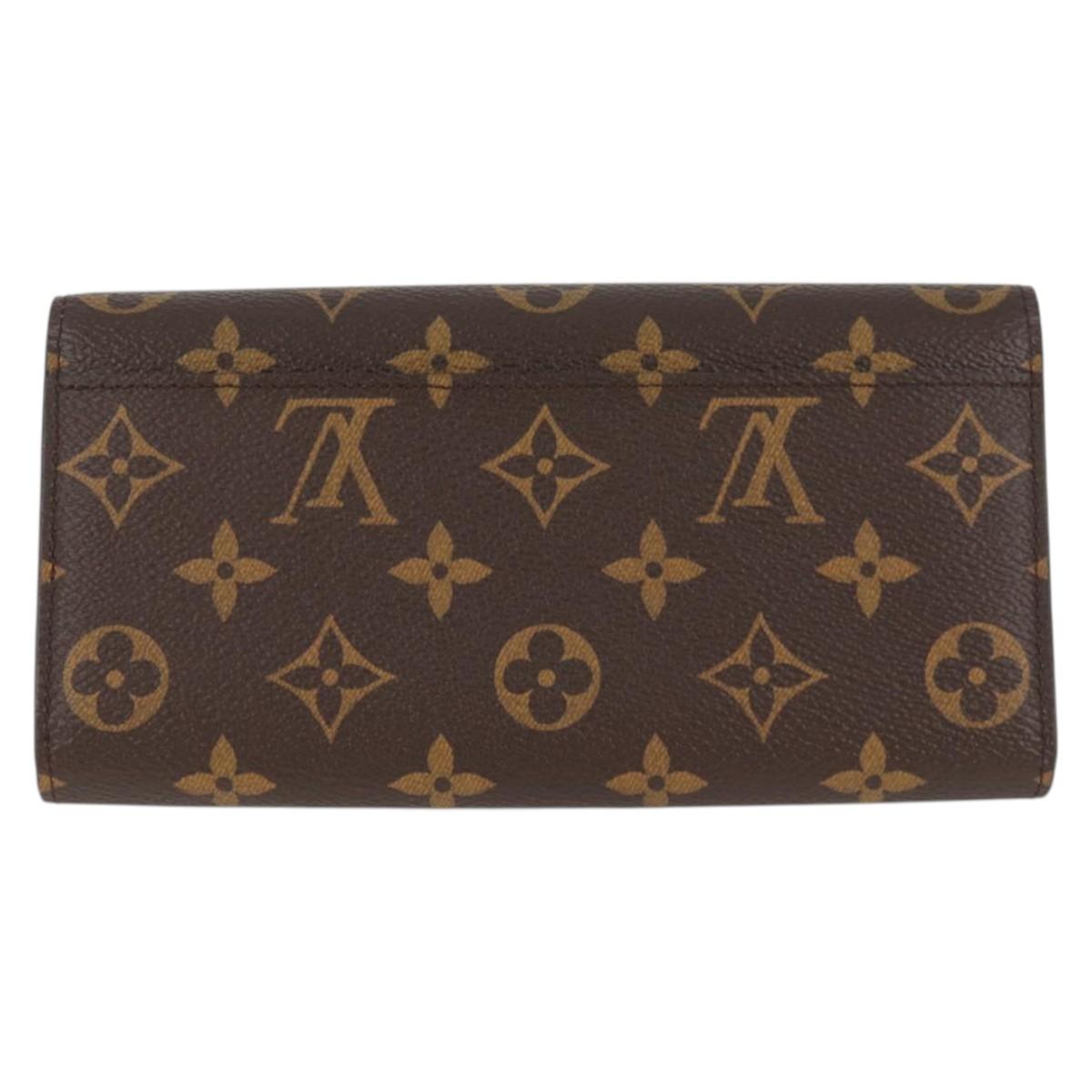 LOUIS VUITTON Monogram 2015 Christmas Portefeuille Sarah M61359 LV Auth 132795V
