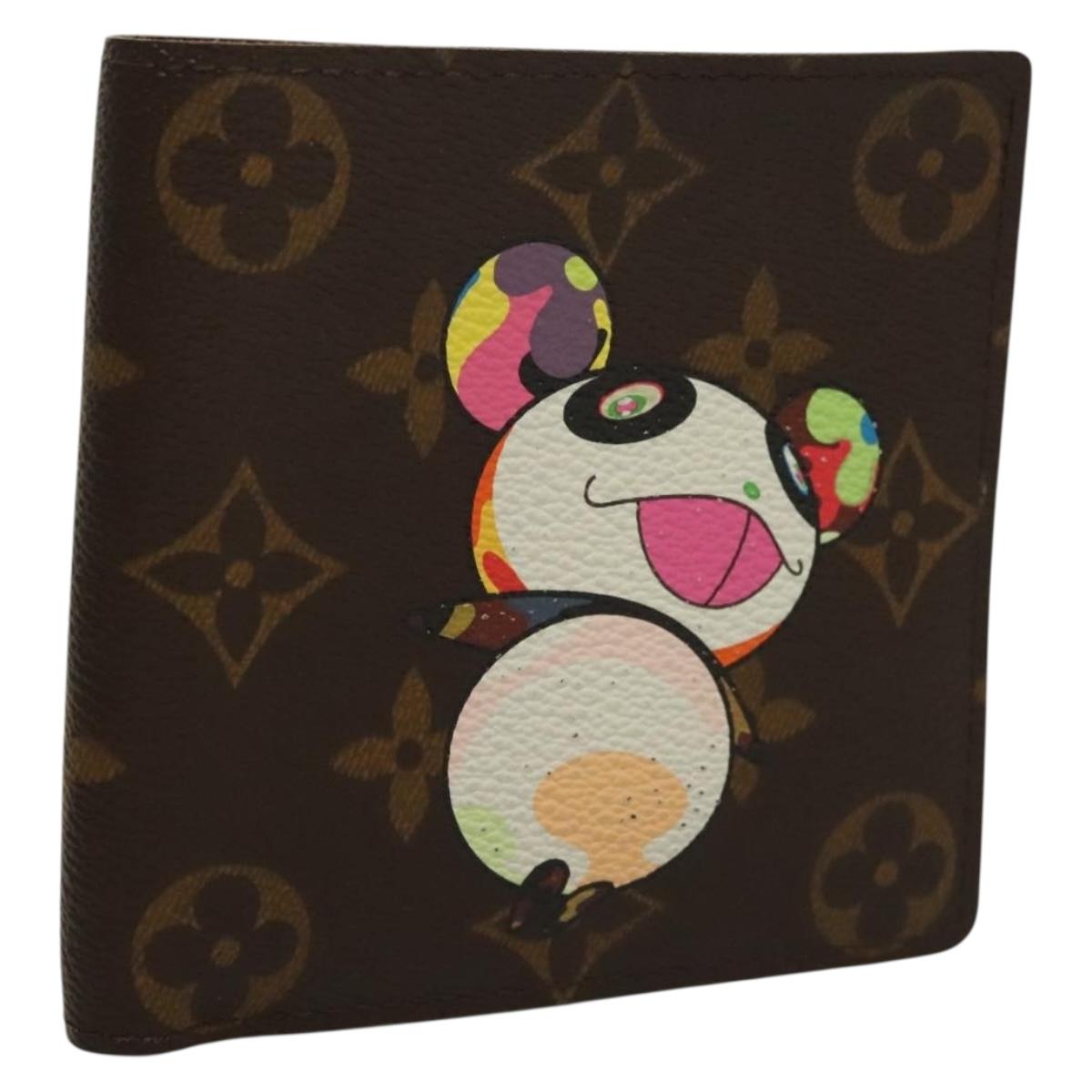 LOUIS VUITTON Monogram Panda Portefeuille Marco Wallet M61666 LV Auth 132799V