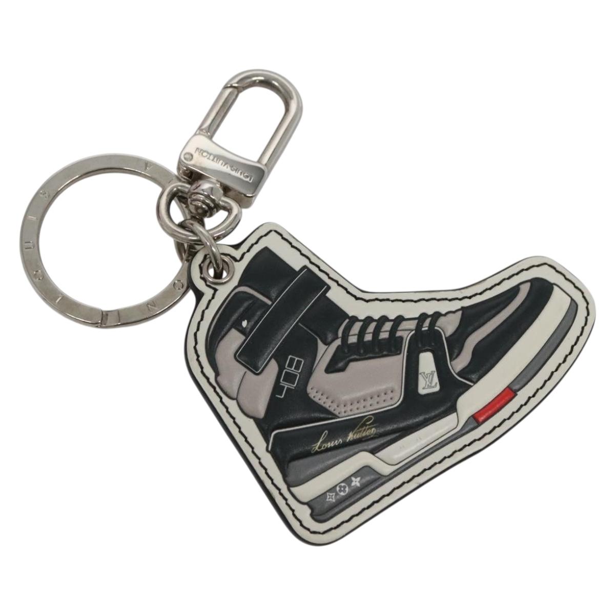 LOUIS VUITTON Monogram Eclipse Porte Cles LV Trainer Charm M68866 Auth 132811M
