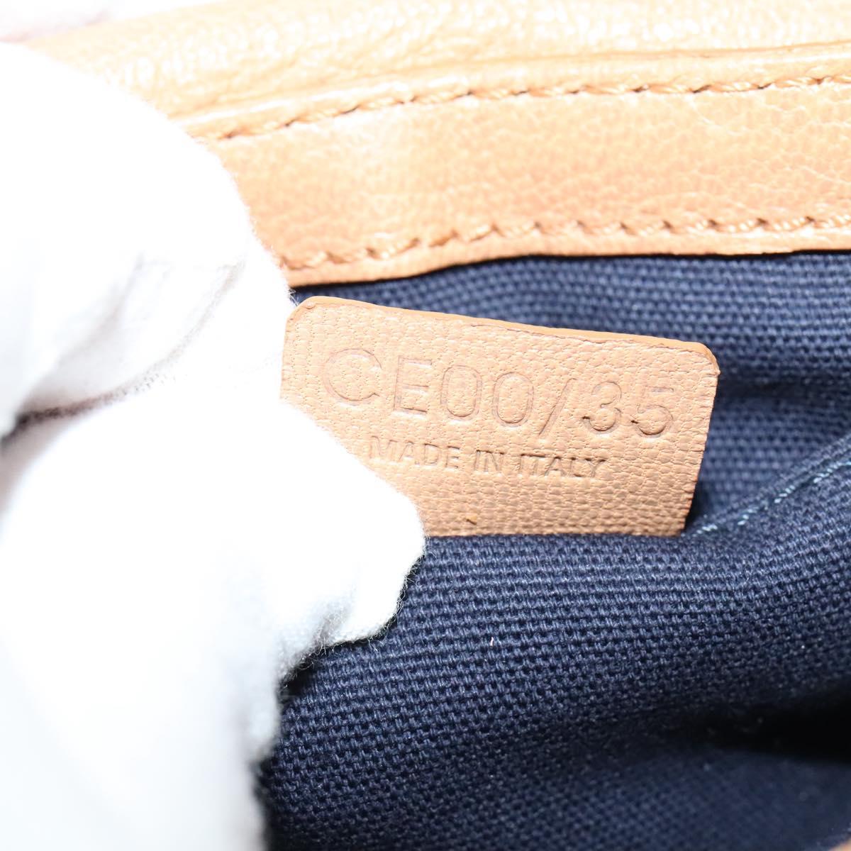 CELINE Shoulder Bag Leather Brown Auth 132824