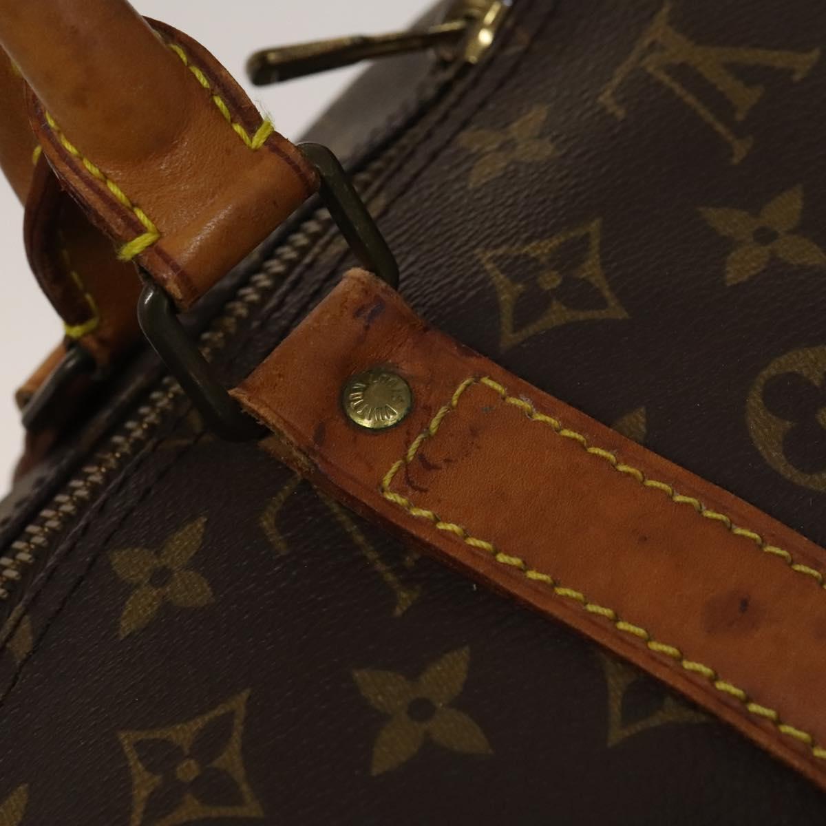 LOUIS VUITTON Monogram Keepall Bandouliere 55 Boston Bag M41414 LV Auth 132834