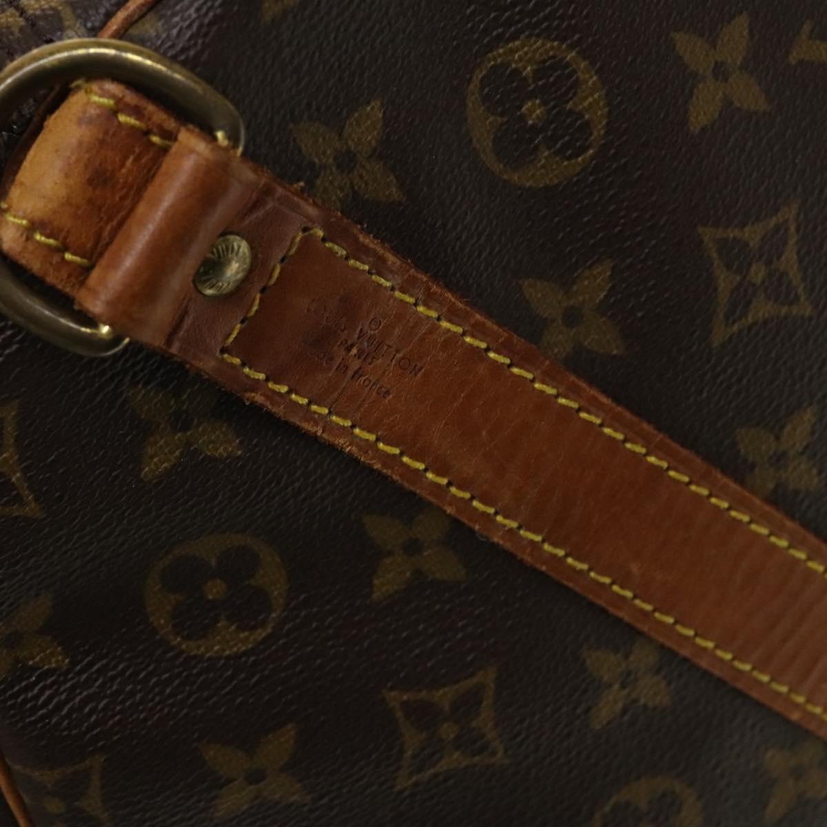 LOUIS VUITTON Monogram Keepall Bandouliere 55 Boston Bag M41414 LV Auth 132834