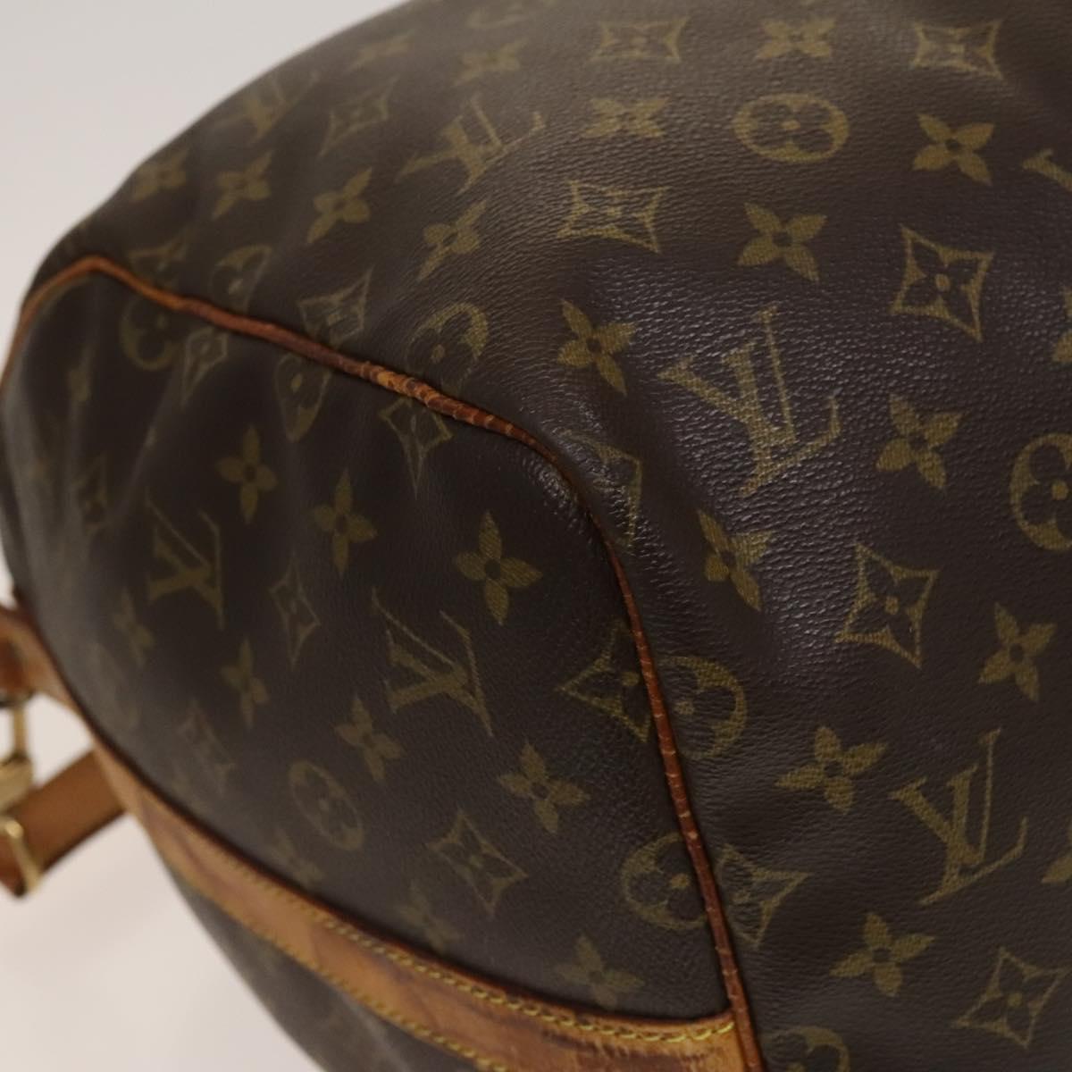 LOUIS VUITTON Monogram Keepall Bandouliere 55 Boston Bag M41414 LV Auth 132835