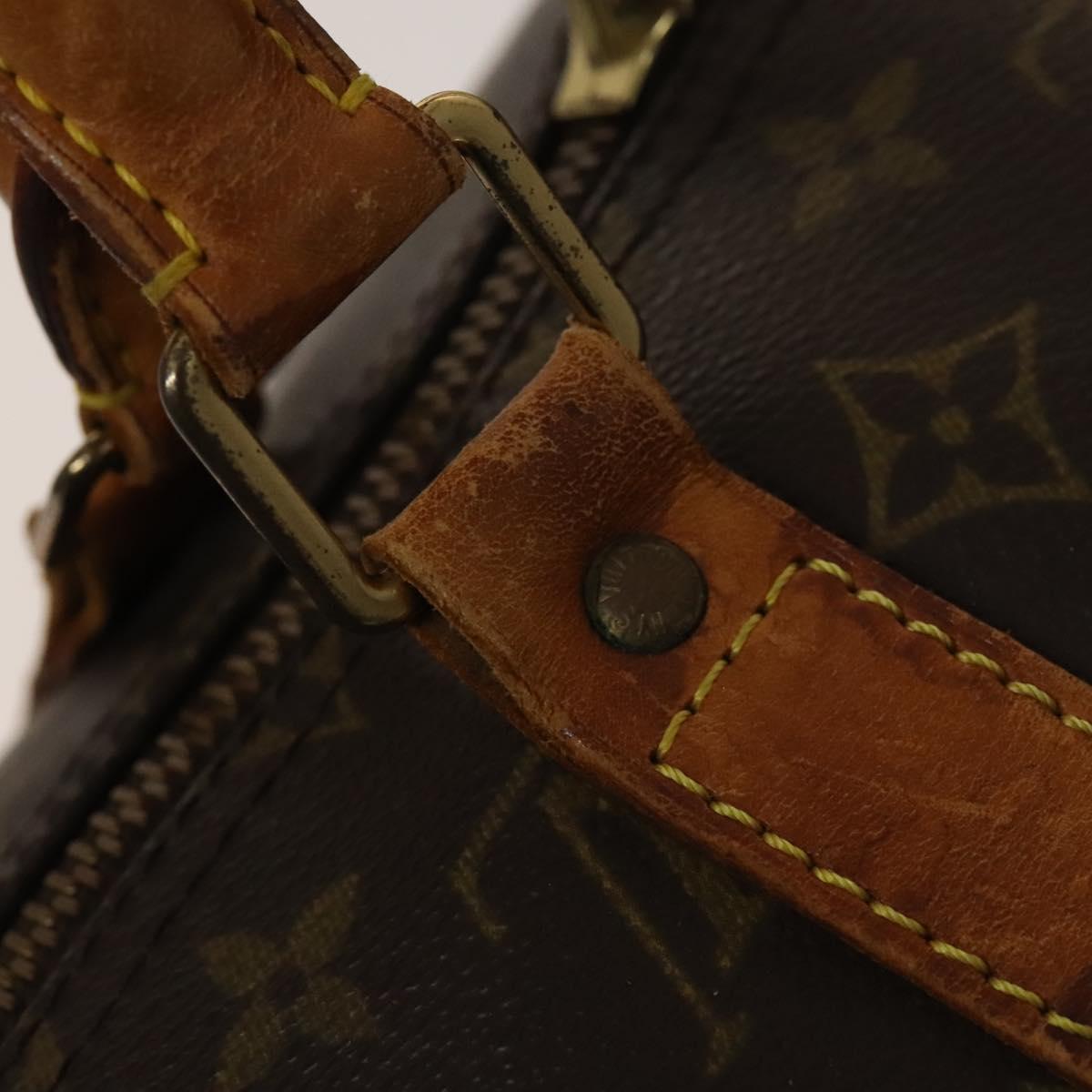 LOUIS VUITTON Monogram Keepall Bandouliere 55 Boston Bag M41414 LV Auth 132835