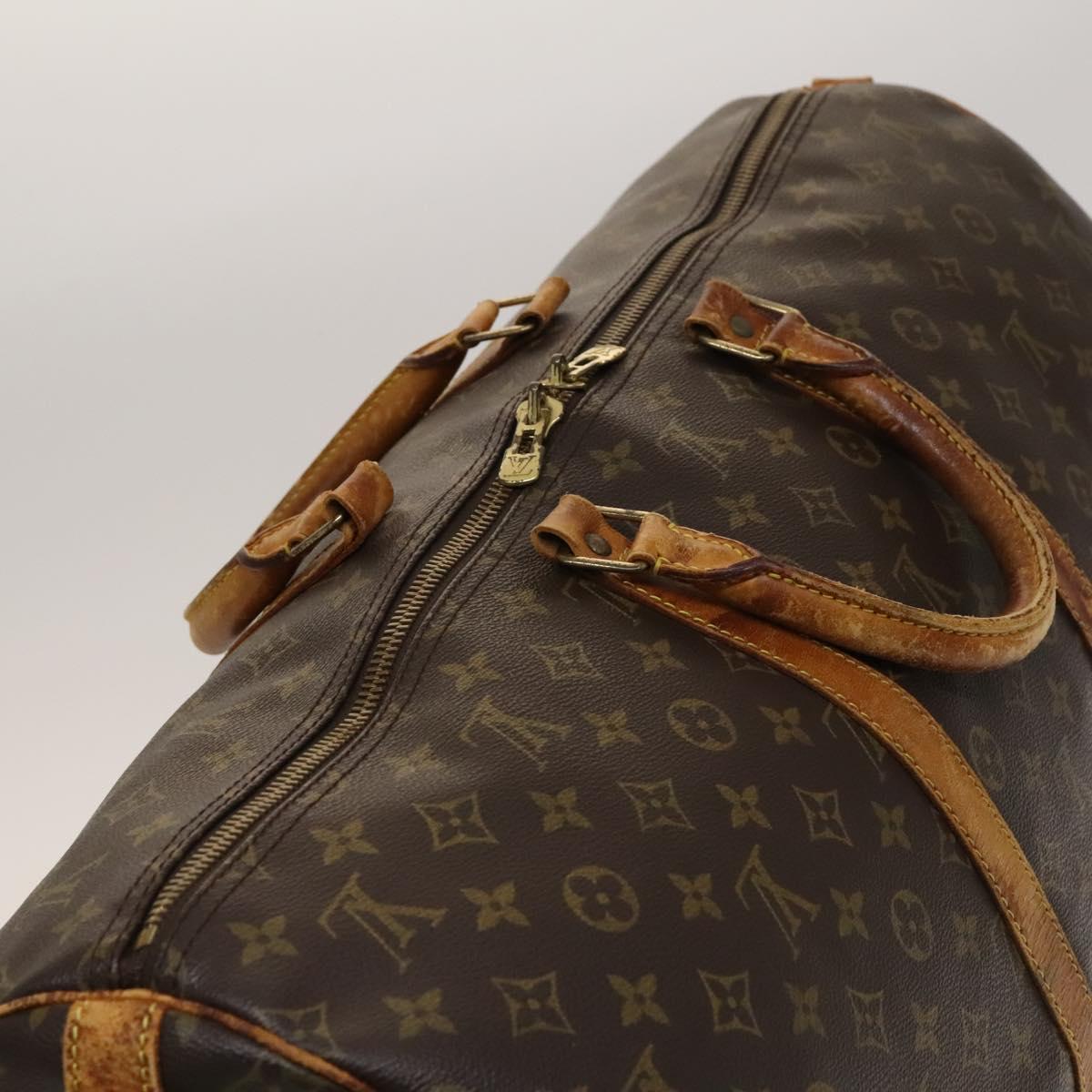 LOUIS VUITTON Monogram Keepall Bandouliere 55 Boston Bag M41414 LV Auth 132835