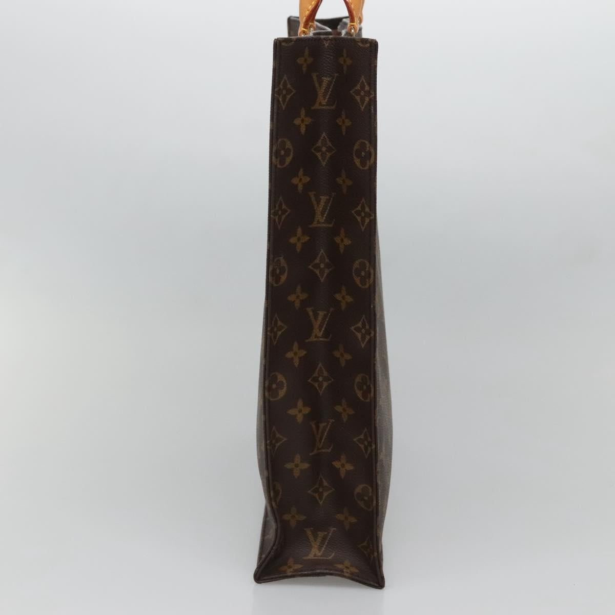 LOUIS VUITTON Monogram Sac Plat Hand Bag M51140 LV Auth 132837