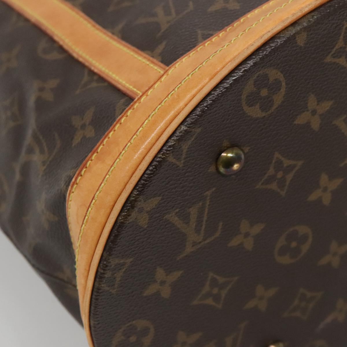 LOUIS VUITTON Monogram Bucket GM Shoulder Bag M42236 LV Auth 132841
