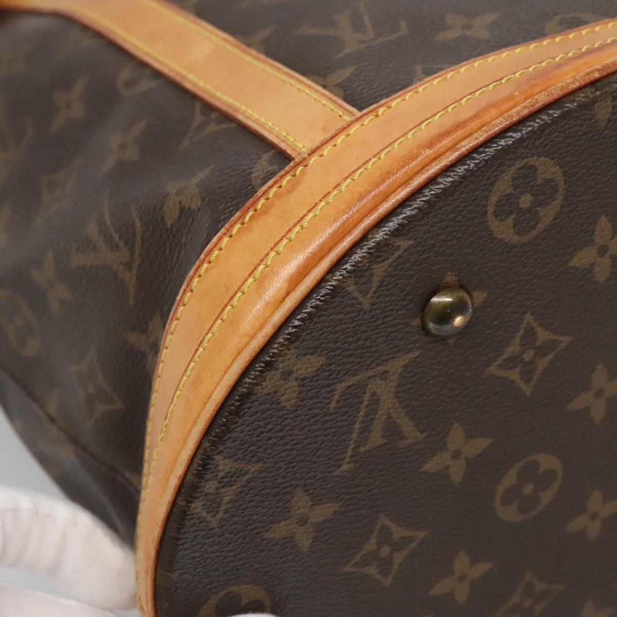 LOUIS VUITTON Monogram Bucket GM Shoulder Bag M42236 LV Auth 132841
