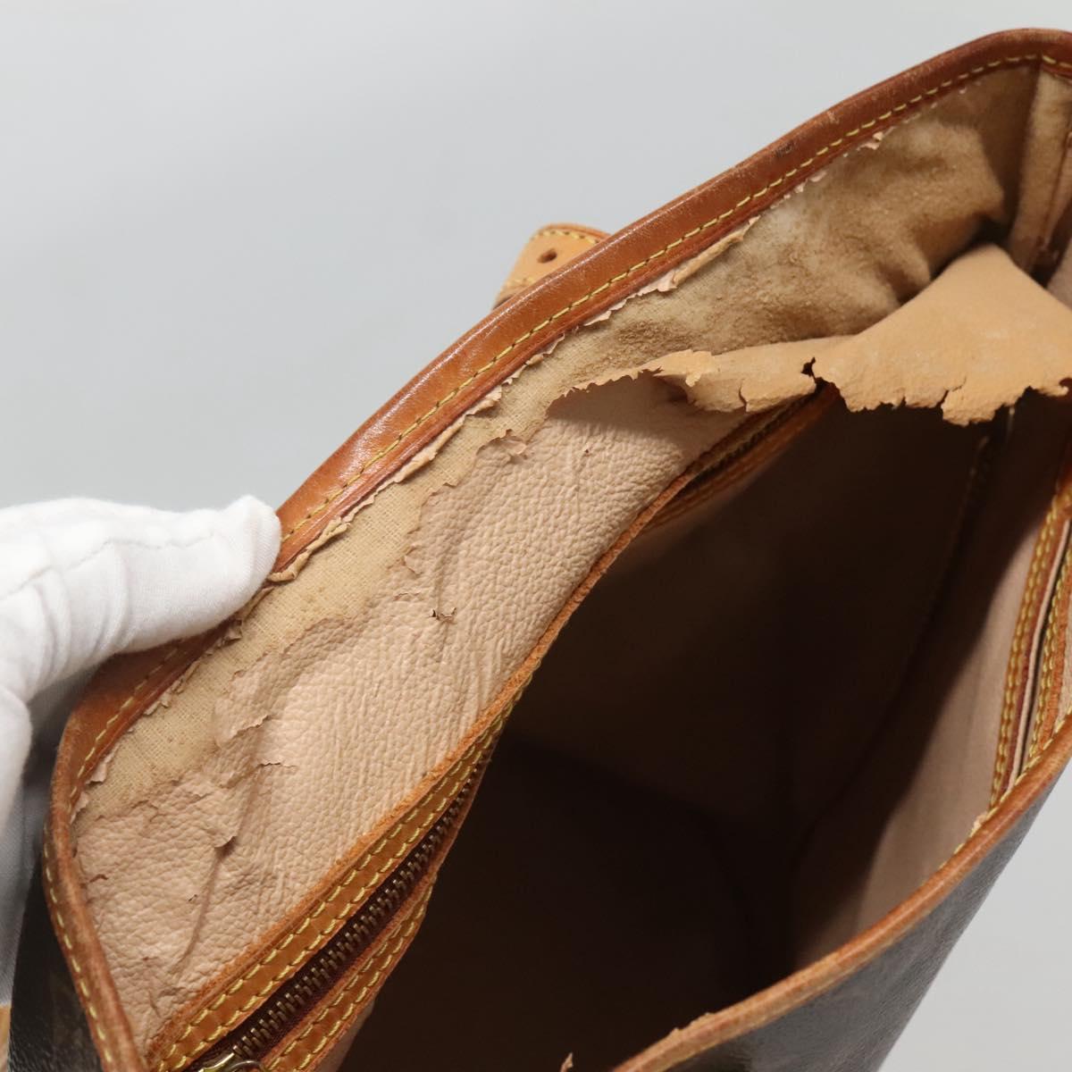 LOUIS VUITTON Monogram Bucket GM Shoulder Bag M42236 LV Auth 132841