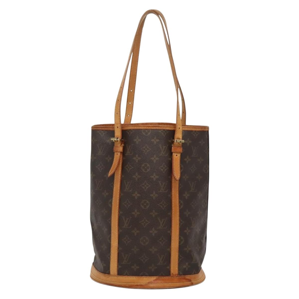 LOUIS VUITTON Monogram Bucket GM Shoulder Bag M42236 LV Auth 132841