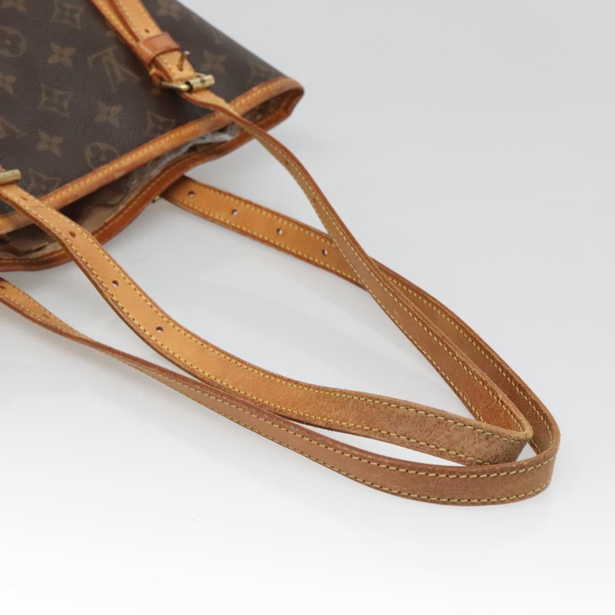 LOUIS VUITTON Monogram Bucket GM Shoulder Bag M42236 LV Auth 132841