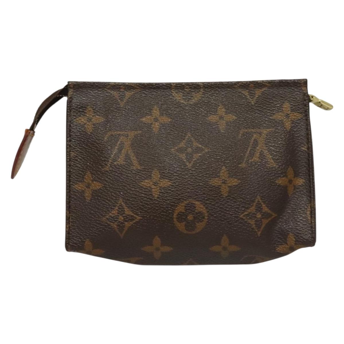 LOUIS VUITTON Monogram Posh Toilette 15 Pouch M47546 LV Auth 132845