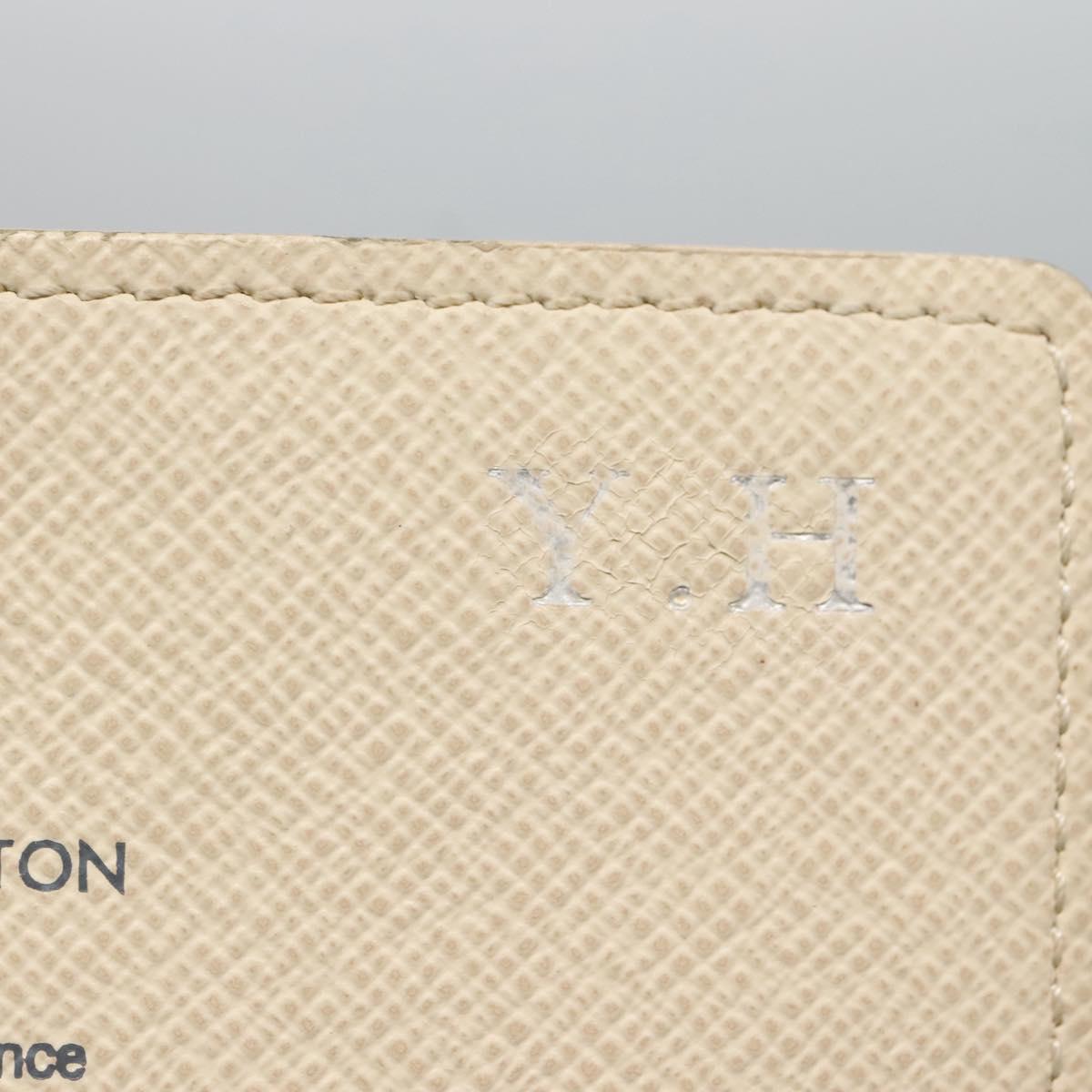 LOUIS VUITTON Damier Azur Portefeuille Elise Trifold Wallet N61733 Auth 132860