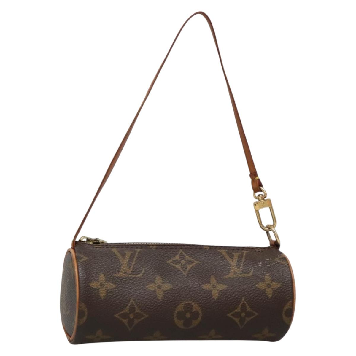 LOUIS VUITTON Monogram Papillon Pouch LV Auth 132871