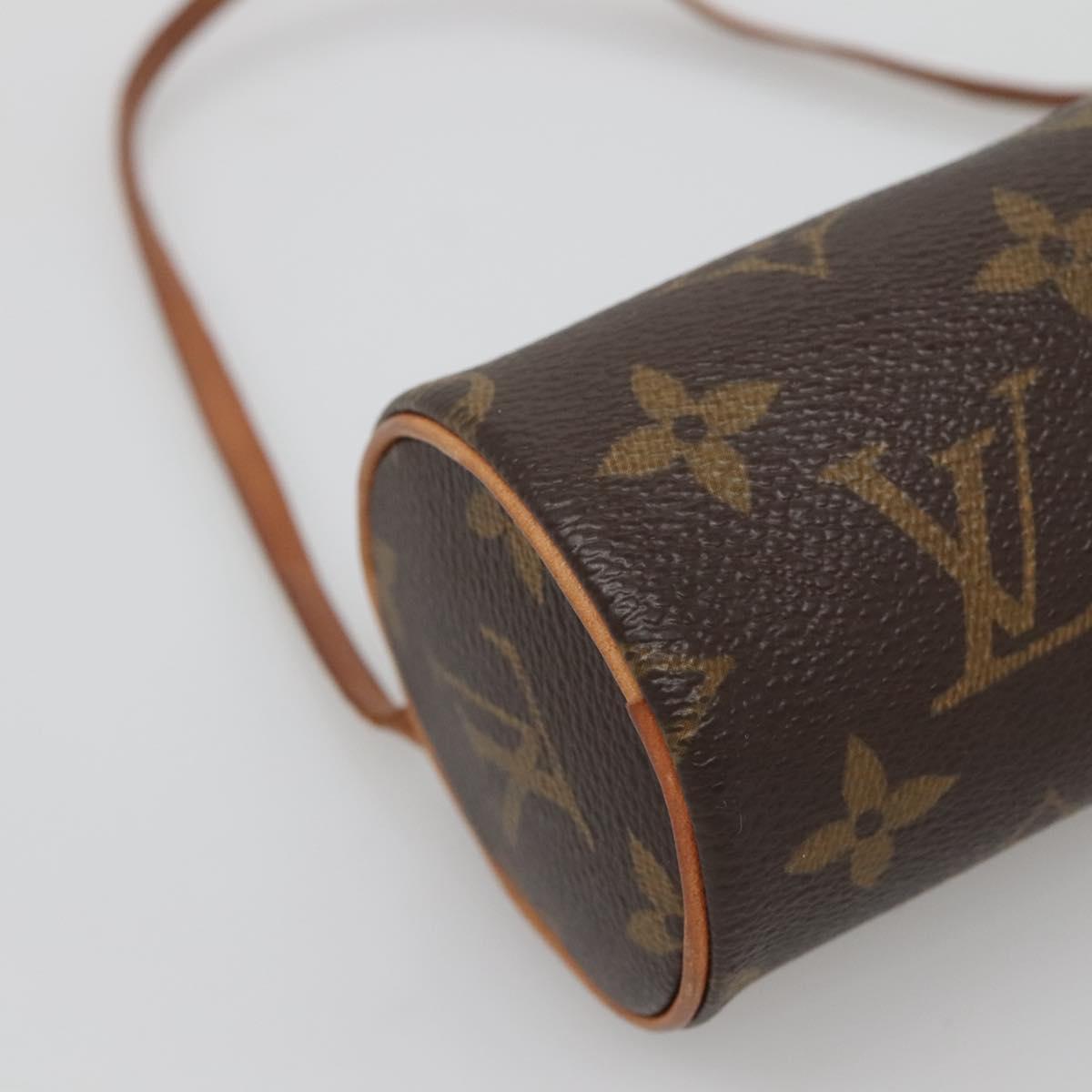 LOUIS VUITTON Monogram Papillon Pouch LV Auth 132871