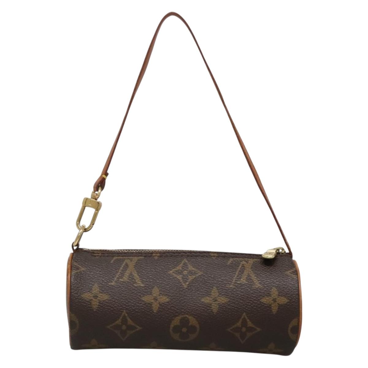 LOUIS VUITTON Monogram Papillon Pouch LV Auth 132871