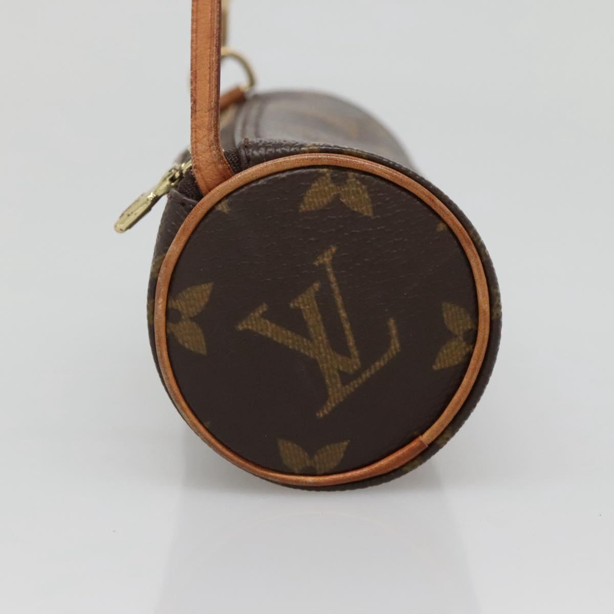 LOUIS VUITTON Monogram Papillon Pouch LV Auth 132871