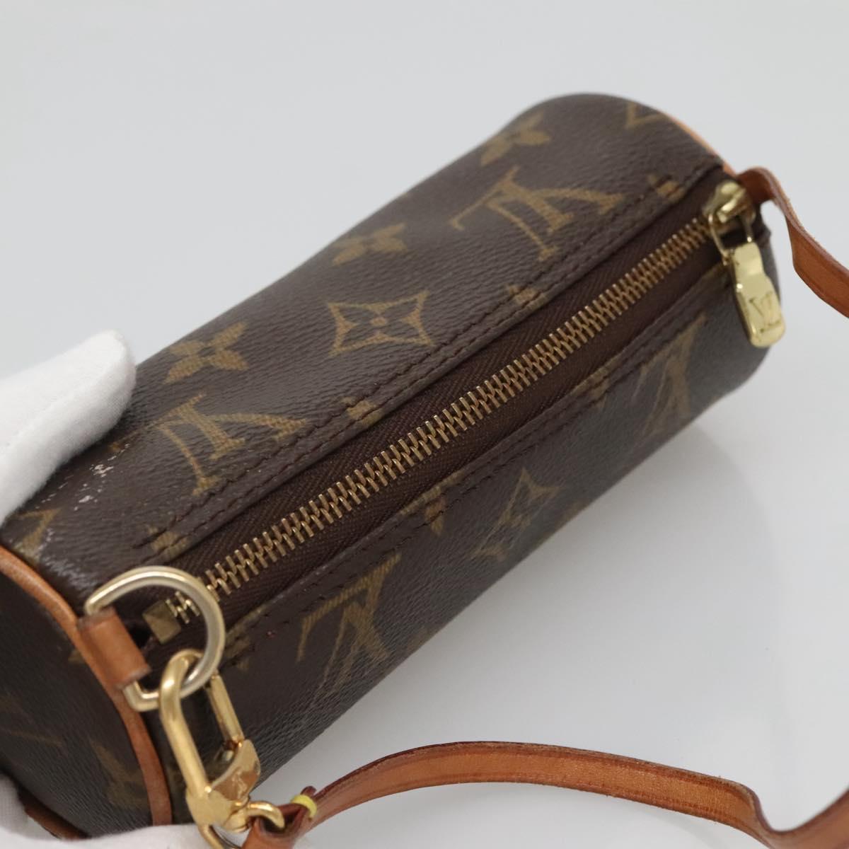 LOUIS VUITTON Monogram Papillon Pouch LV Auth 132871
