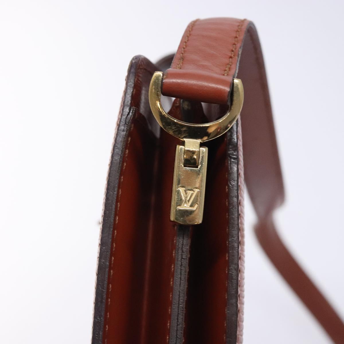 LOUIS VUITTON Epi Capuchin Shoulder Bag Brown M52343 LV Auth 132874