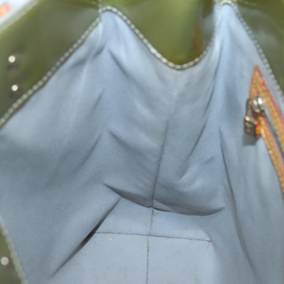 LOUIS VUITTON Monogram Vernis Reade MM Hand Bag Gris M91142 LV Auth 132877