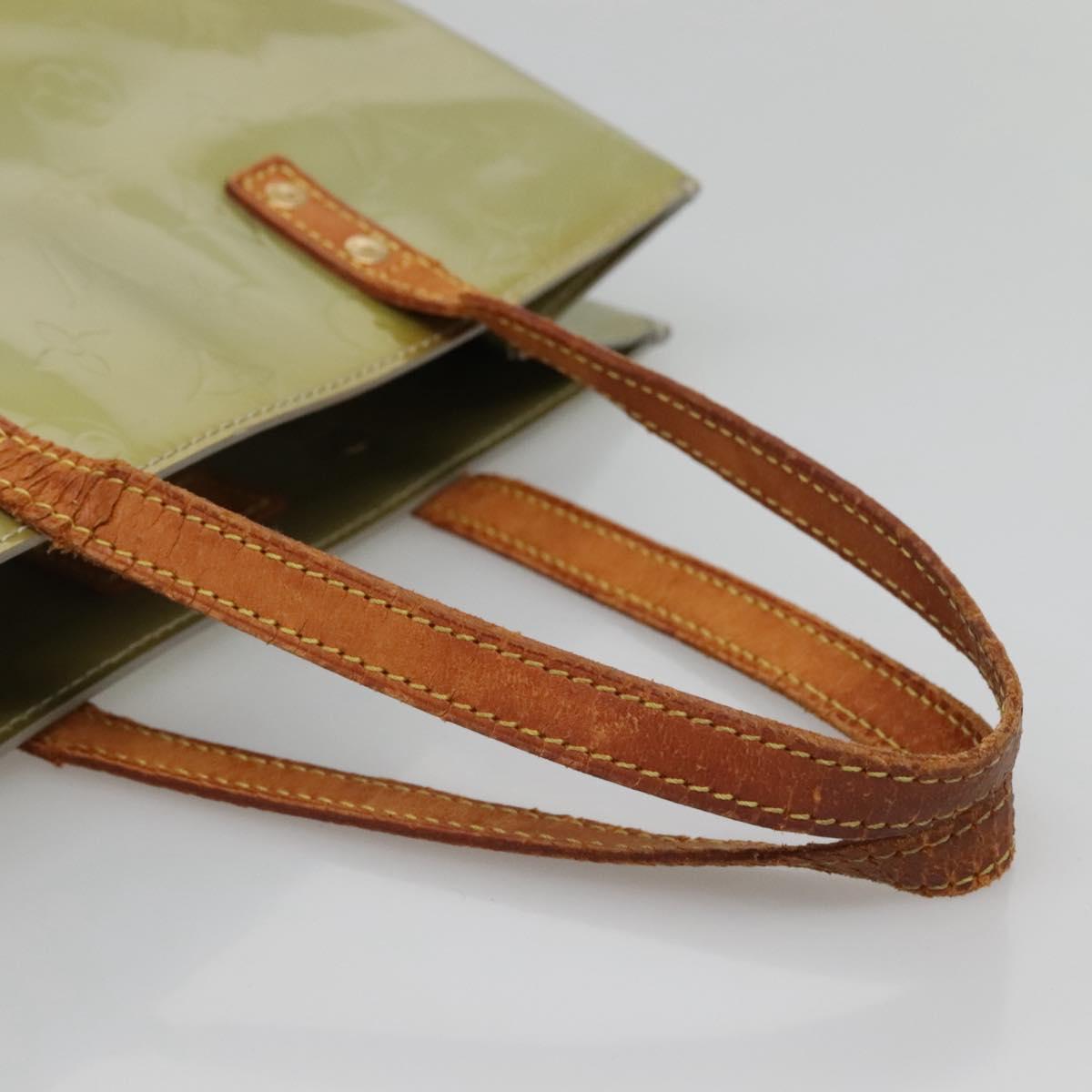 LOUIS VUITTON Monogram Vernis Reade MM Hand Bag Gris M91142 LV Auth 132877