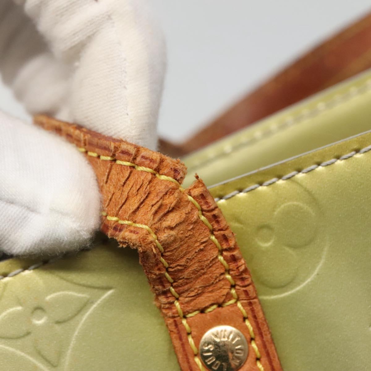 LOUIS VUITTON Monogram Vernis Reade MM Hand Bag Gris M91142 LV Auth 132877