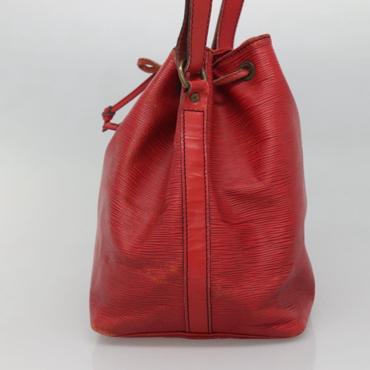 LOUIS VUITTON Epi Petit Noe Shoulder Bag Red M44107 LV Auth 132918