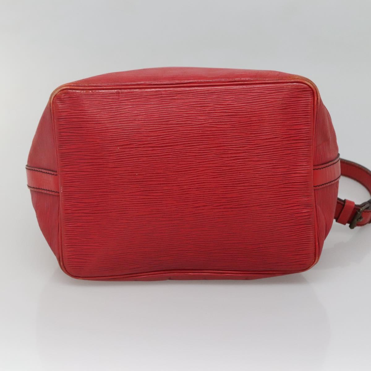 LOUIS VUITTON Epi Petit Noe Shoulder Bag Red M44107 LV Auth 132918