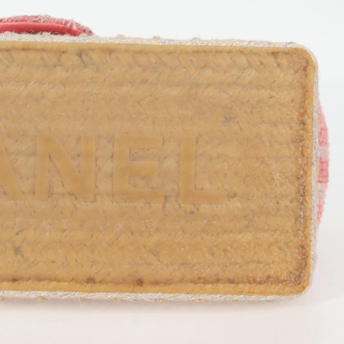 CHANEL Chain Matelasse 25 Shoulder Bag Leather Pink CC Auth 132925SAV