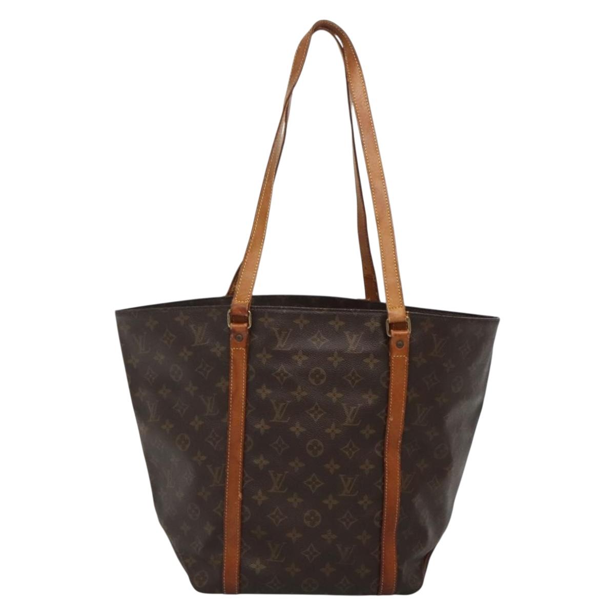 LOUIS VUITTON Monogram Sac Shopping Tote Bag M51108 LV Auth 132931