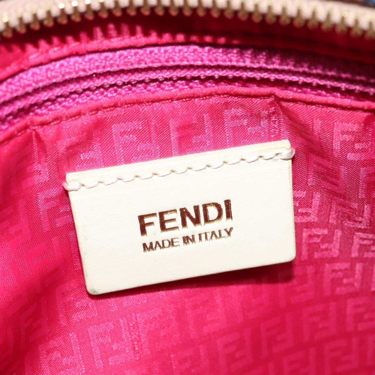 FENDI Zucca Canvas Tote Bag PVC Multicolor Gold Auth 132953V