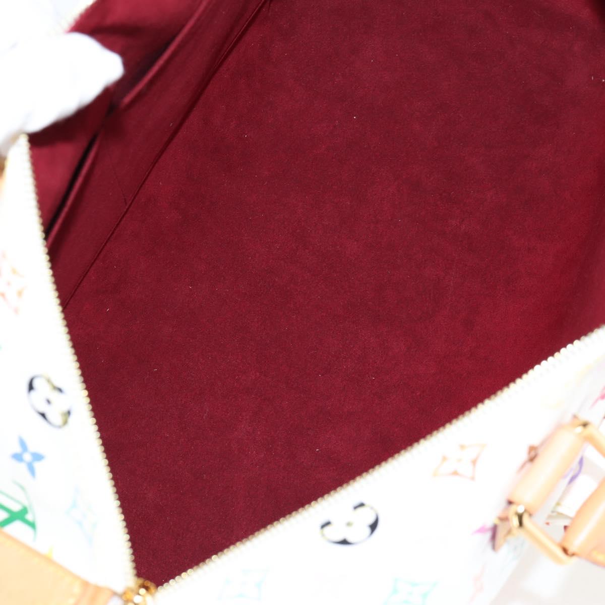 LOUIS VUITTON Monogram Multicolor Speedy 30 Bag White Bron M92643 Auth 132956SAV
