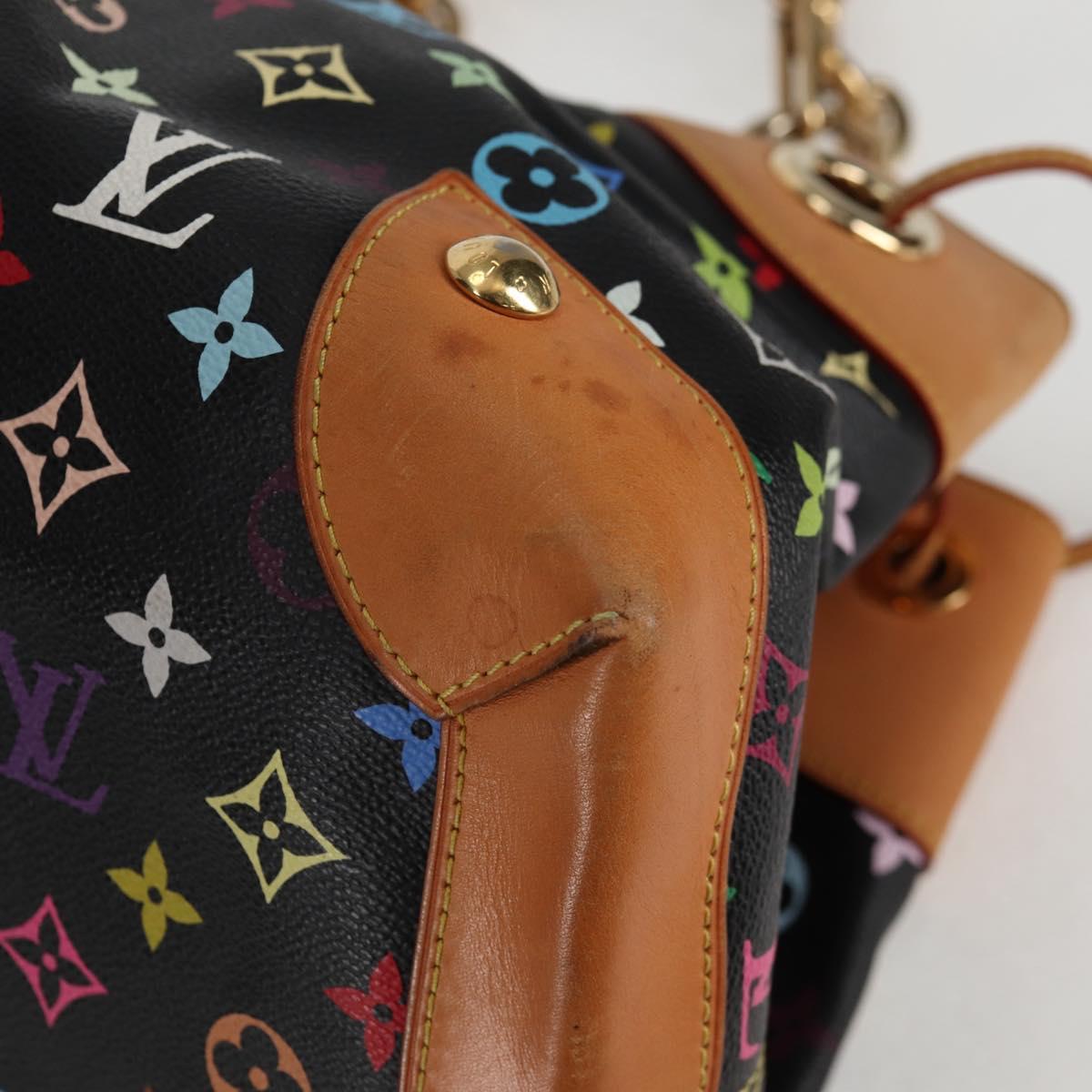LOUIS VUITTON Monogram Multicolor Ursula Tote Bag Black M40124 LV Auth 132957V