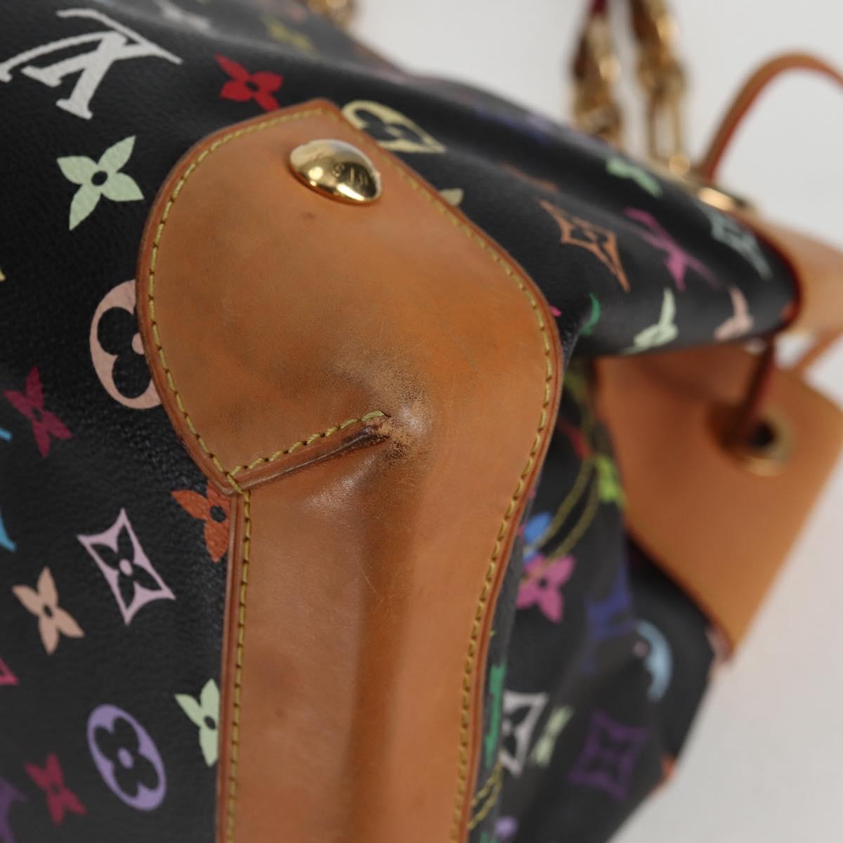 LOUIS VUITTON Monogram Multicolor Ursula Tote Bag Black M40124 LV Auth 132957V