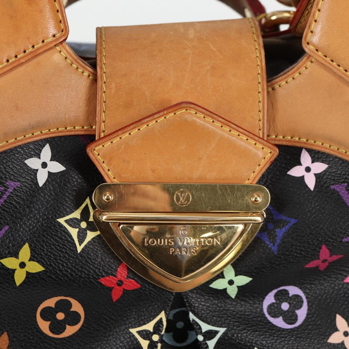 LOUIS VUITTON Monogram Multicolor Ursula Tote Bag Black M40124 LV Auth 132957V