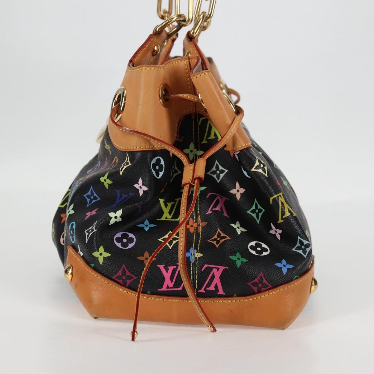 LOUIS VUITTON Monogram Multicolor Ursula Tote Bag Black M40124 LV Auth 132957V