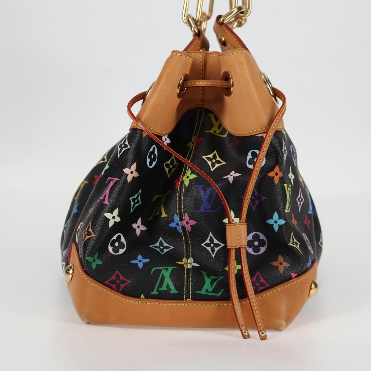 LOUIS VUITTON Monogram Multicolor Ursula Tote Bag Black M40124 LV Auth 132957V