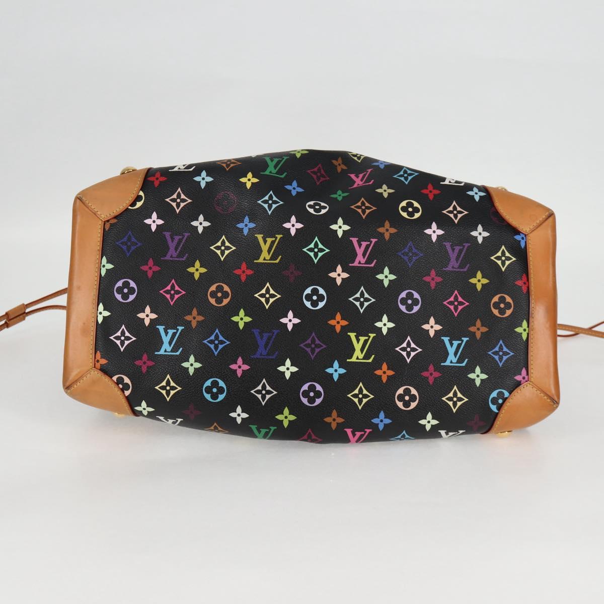 LOUIS VUITTON Monogram Multicolor Ursula Tote Bag Black M40124 LV Auth 132957V