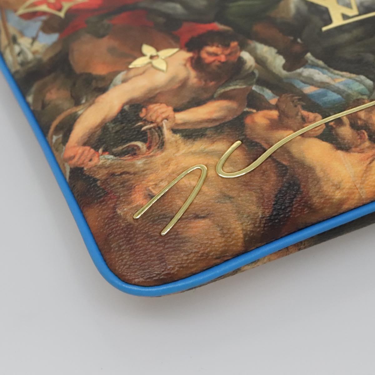 LOUIS VUITTON Celty Pochette Plat Pouch Koons Rubens M64617 LV Auth 132961SM
