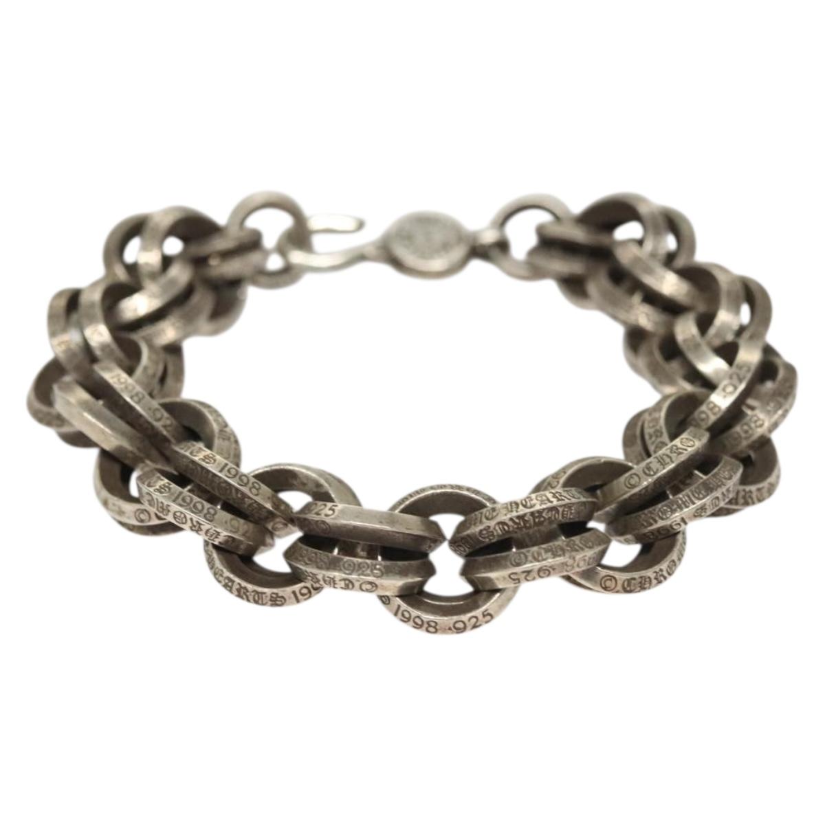 Chrome Hearts Double B Ring Bracelet Ag925 Silver Auth 132979SAM