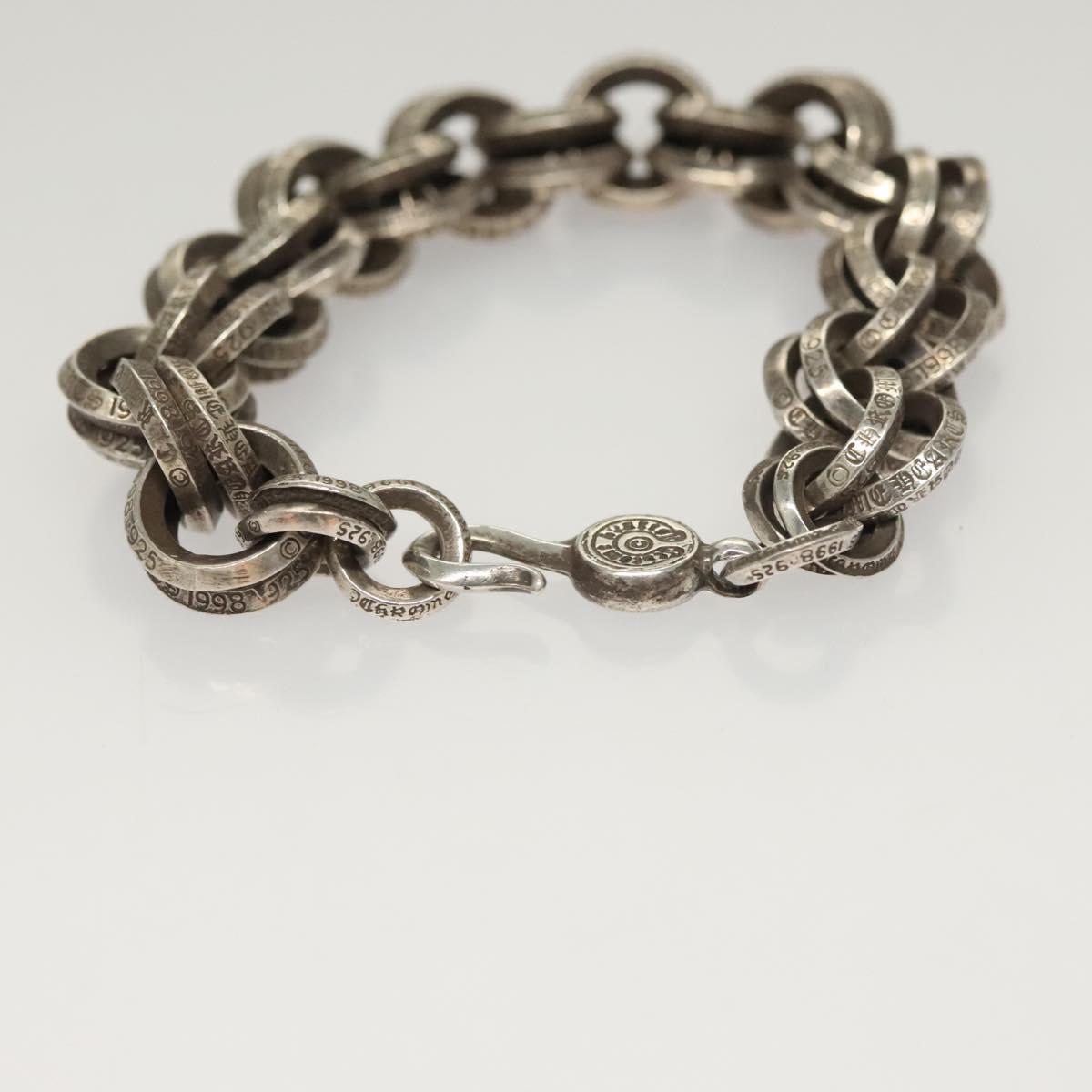 Chrome Hearts Double B Ring Bracelet Ag925 Silver Auth 132979SAM