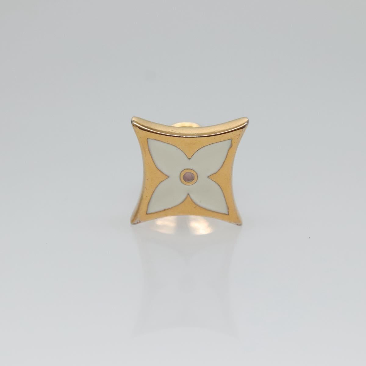 LOUIS VUITTON Buton De Manchette Cuffs metal Gold MP2354 LV Auth 132986