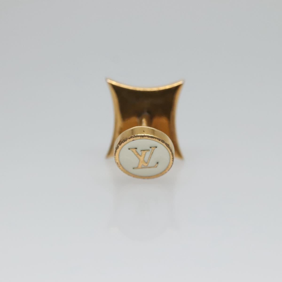 LOUIS VUITTON Buton De Manchette Cuffs metal Gold MP2354 LV Auth 132986