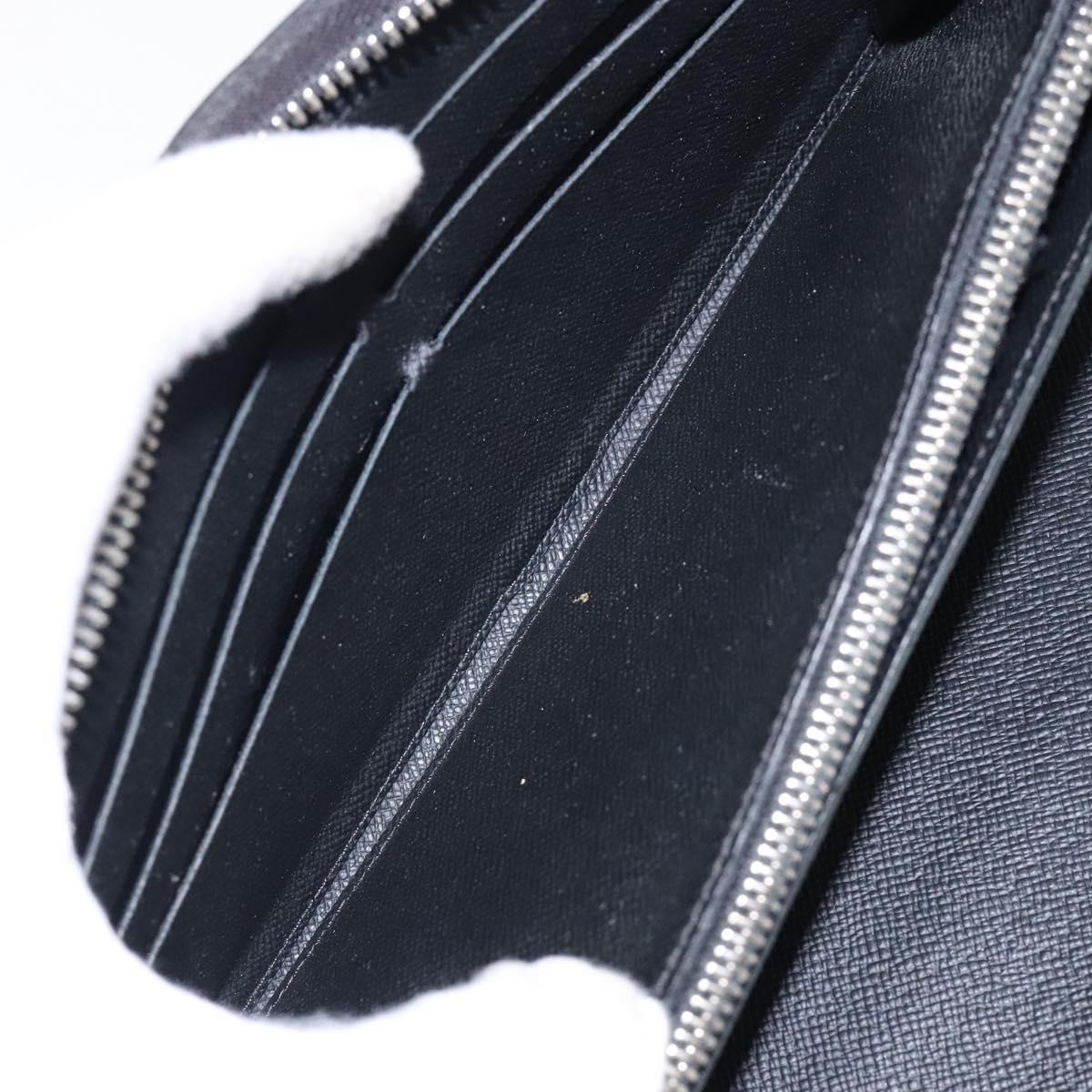 LOUIS VUITTON Epi Zippy Organizer Long Wallet Black M63852 LV Auth 133006
