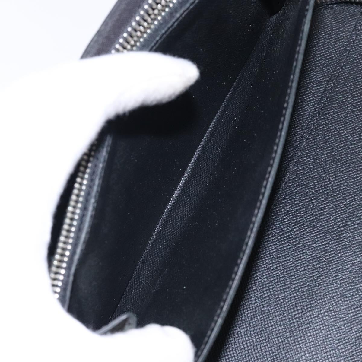 LOUIS VUITTON Epi Zippy Organizer Long Wallet Black M63852 LV Auth 133006