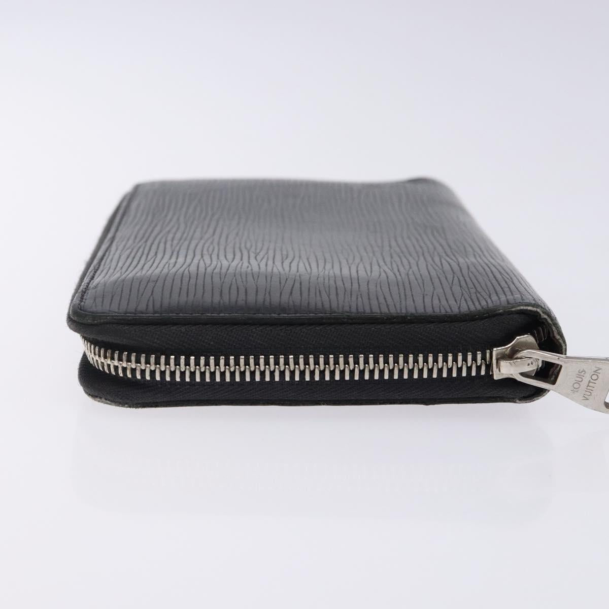 LOUIS VUITTON Epi Zippy Organizer Long Wallet Black M63852 LV Auth 133006